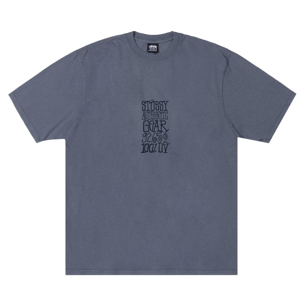 Stussy Authentic Gear T-Shirt Pigment Dyed Navy
