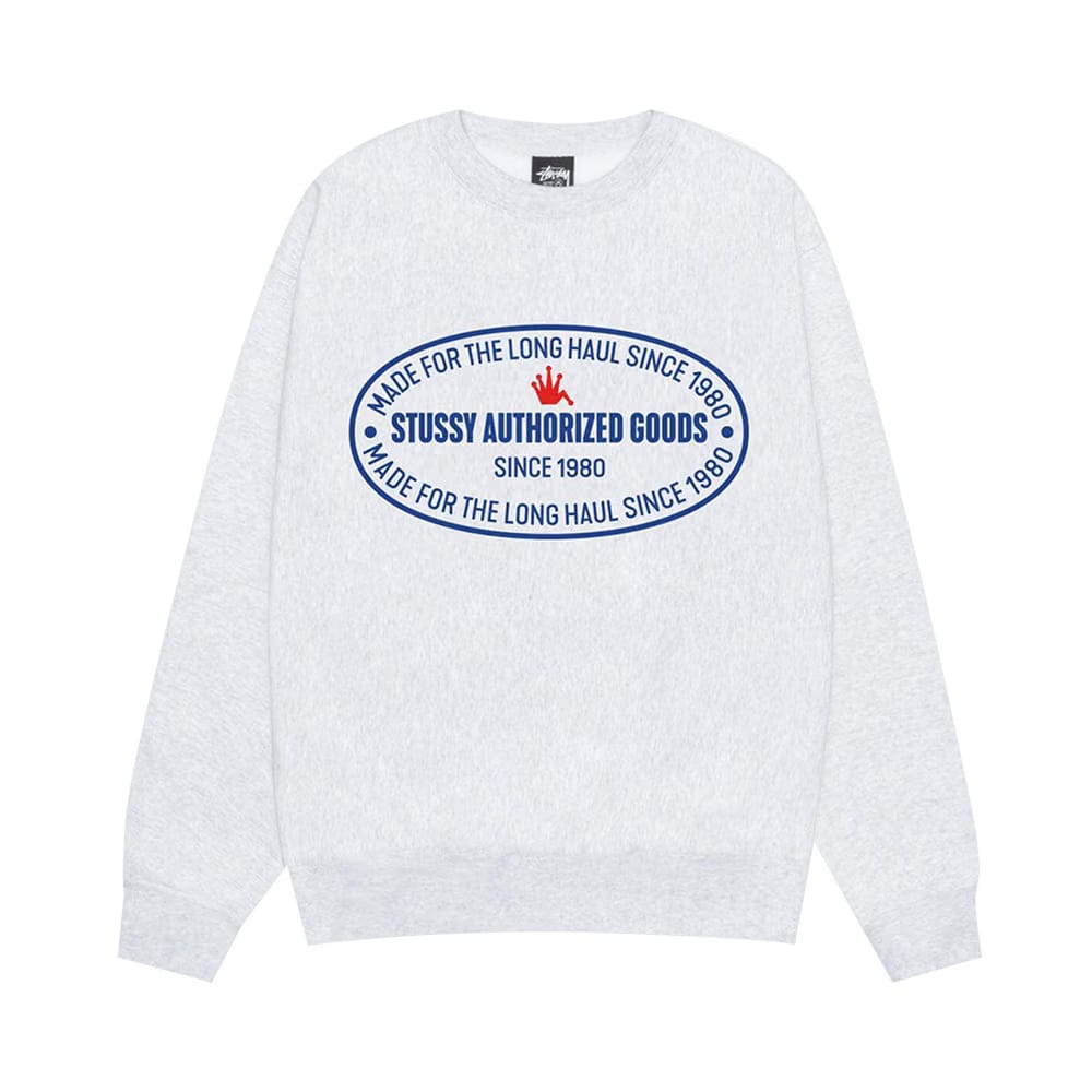 Stussy Authorized Crew Ash Heather