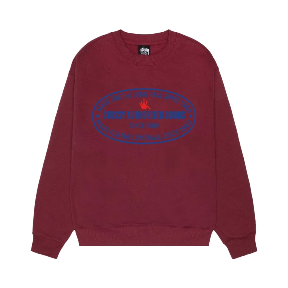 Stussy Authorized Crew Wine