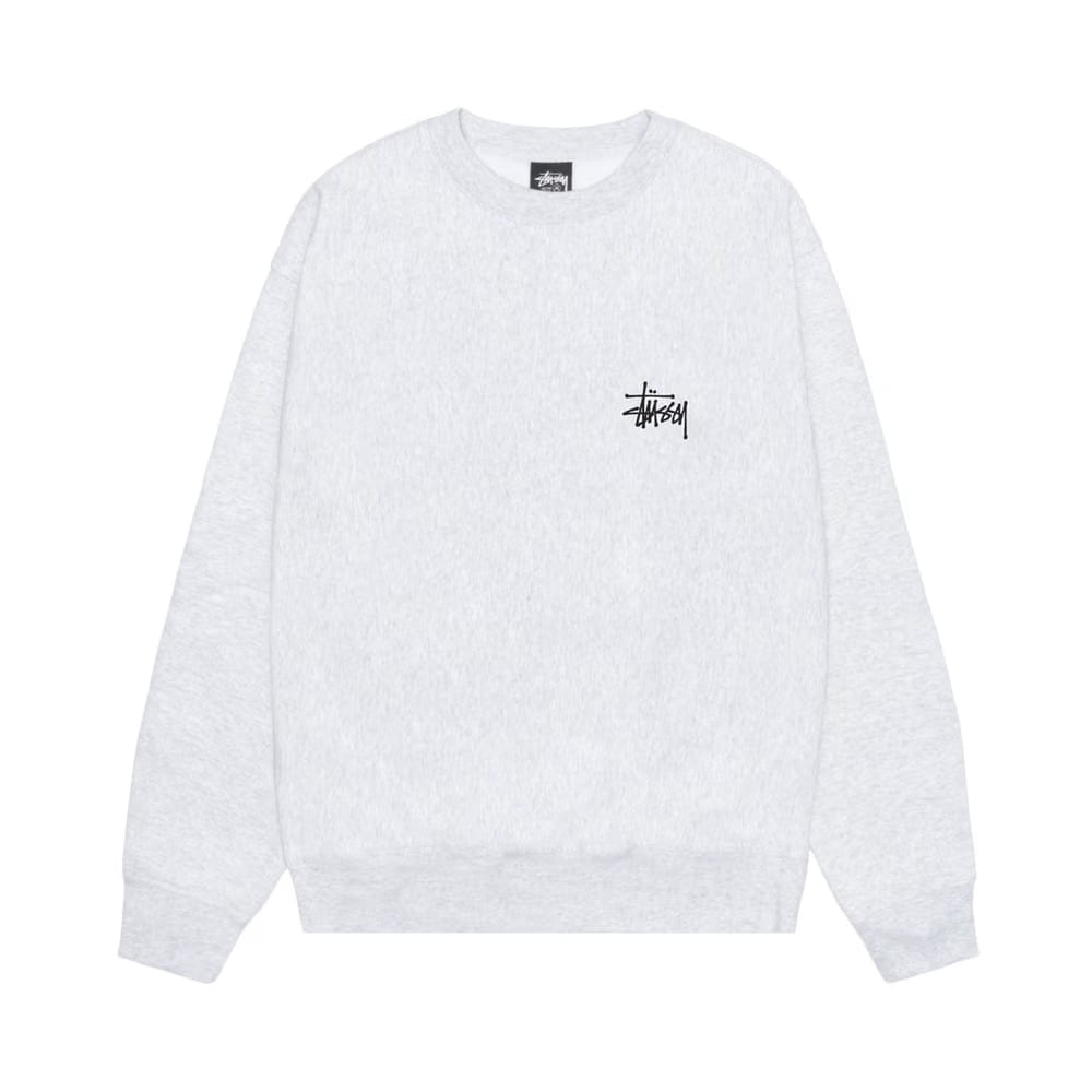 Stussy Basic Crew Ash Heather