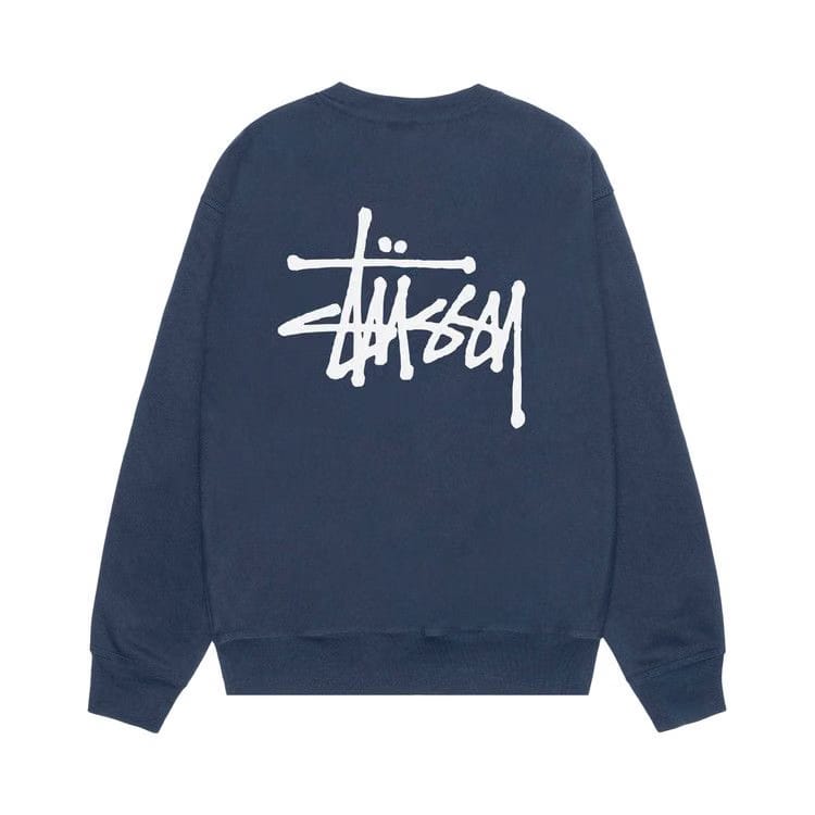 Stussy Basic Crew Navy