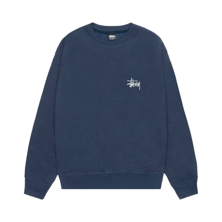 Stussy Basic Crew Navy