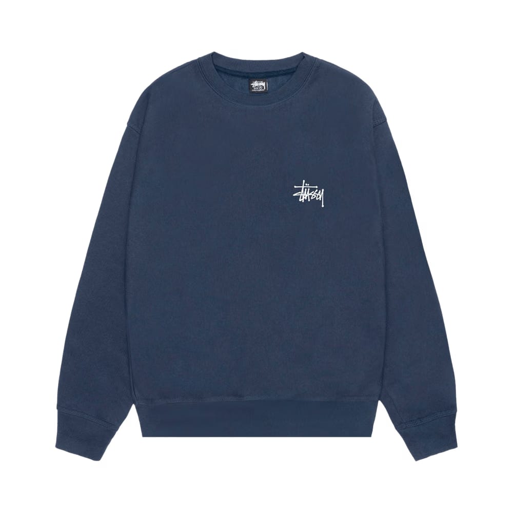 Stussy Basic Crew Navy