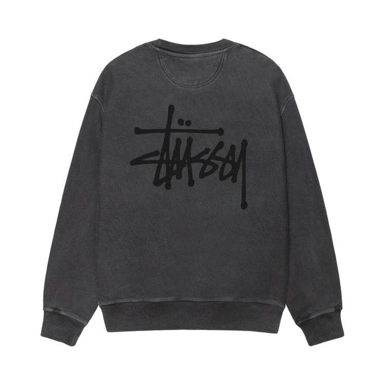 Stussy Basic Crew Pigment Dyed Black/Black