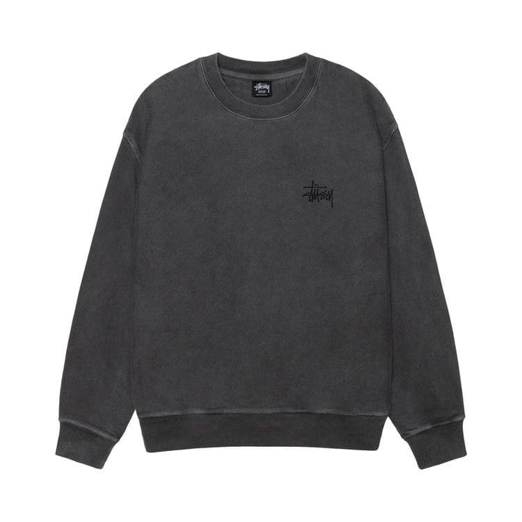 Stussy Basic Crew Pigment Dyed Black/Black