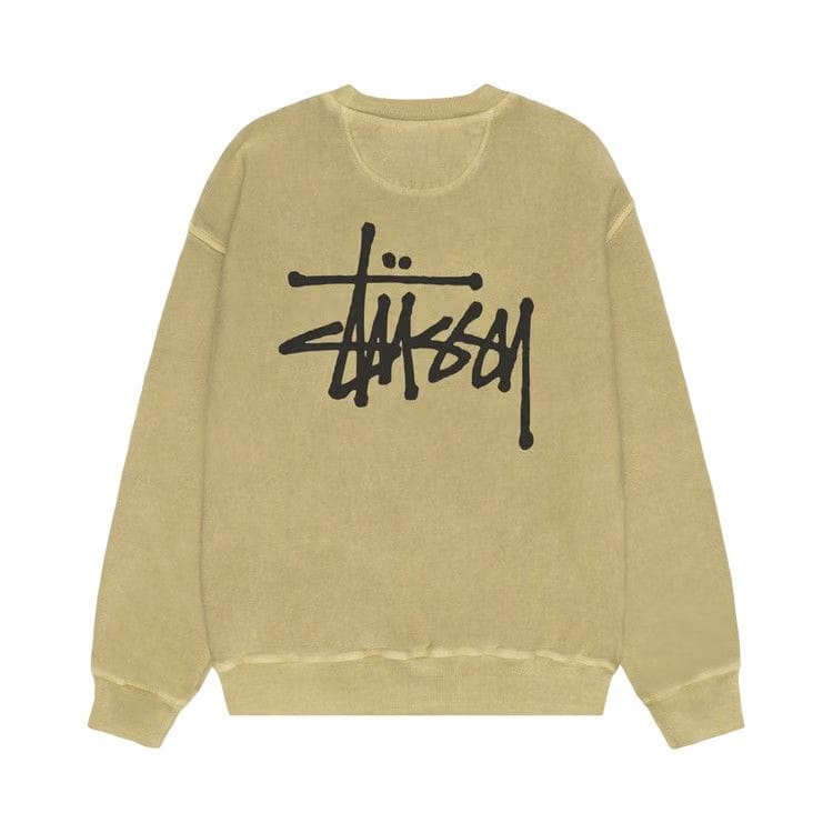 Stussy Basic Crew Pigment Dyed Elm