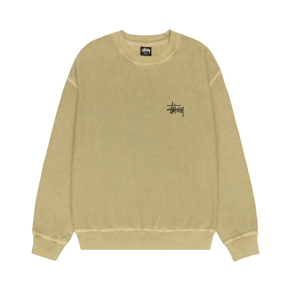 Stussy Basic Crew Pigment Dyed Elm