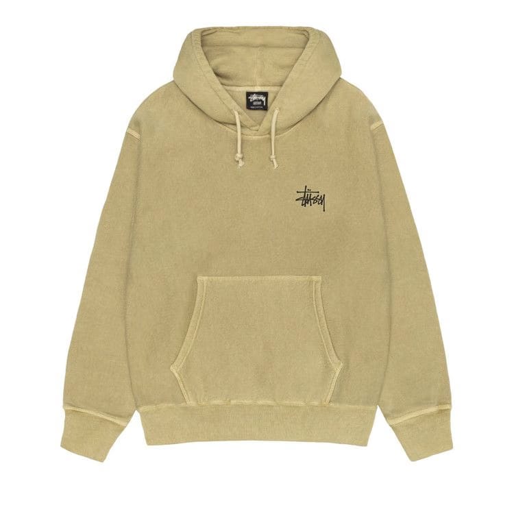 Stussy Basic Hoodie Pigment Dyed Elm