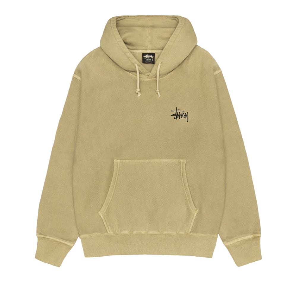 Stussy Basic Hoodie Pigment Dyed Elm