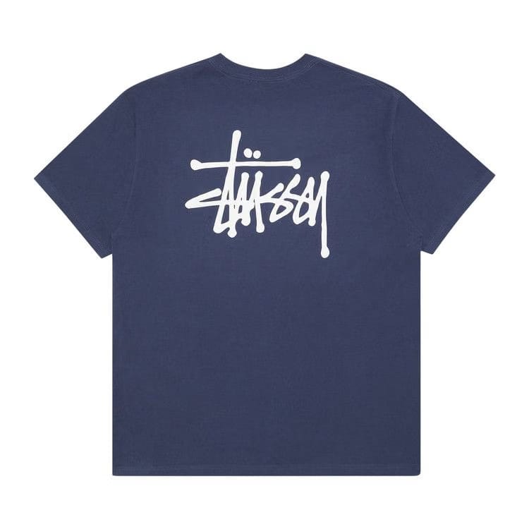 Stussy Basic Logo T-Shirt Navy