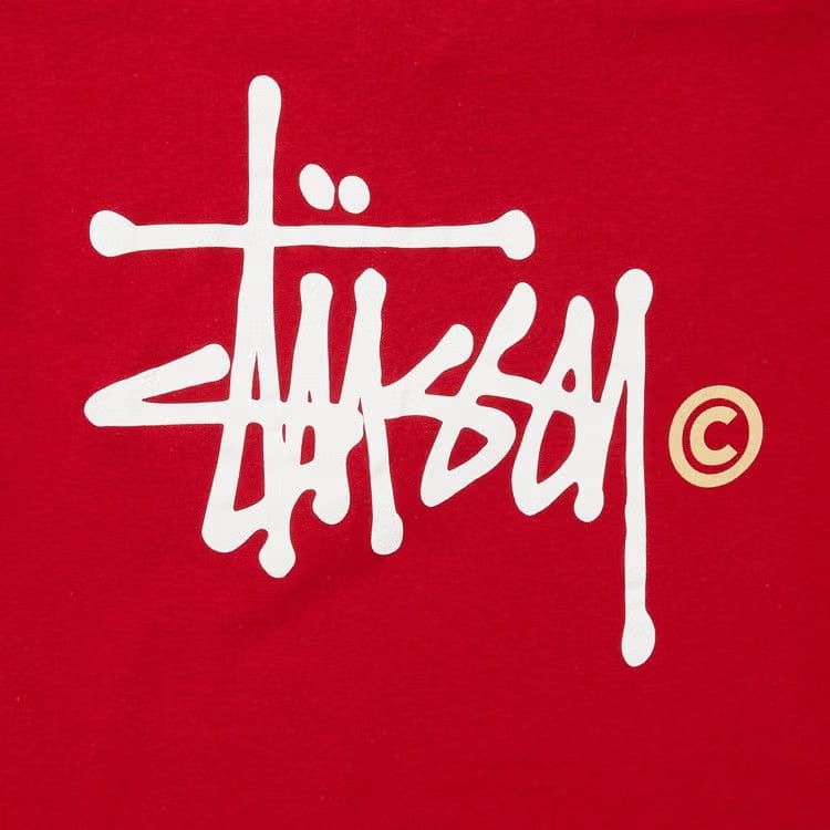Stussy Basic Logo T-Shirt Wine