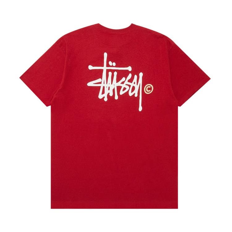 Stussy Basic Logo T-Shirt Wine