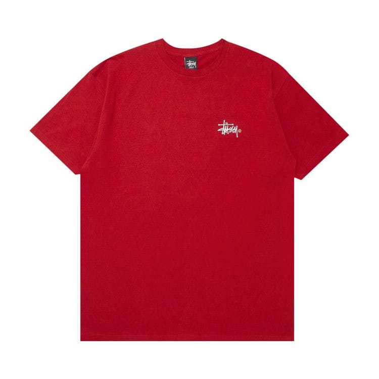 Stussy Basic Logo T-Shirt Wine