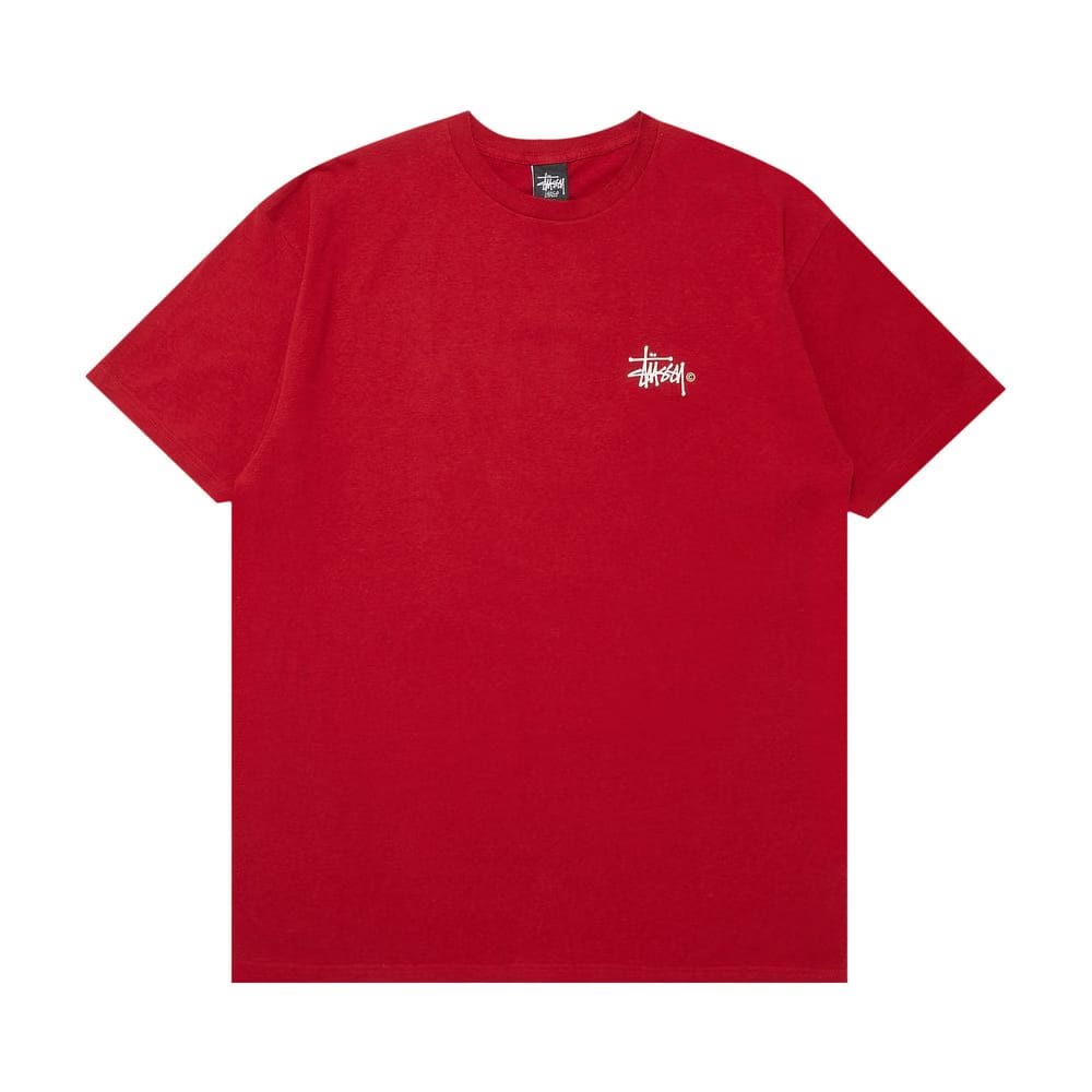 Stussy Basic Logo T-Shirt Wine
