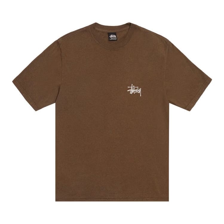 Stussy Basic Pigment Dyed T-Shirt Brown