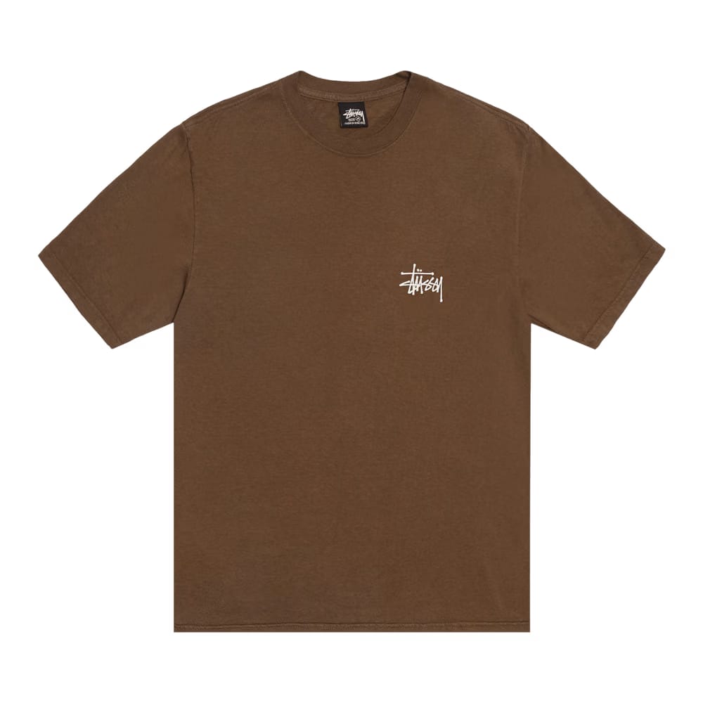Stussy Basic Pigment Dyed T-Shirt Brown