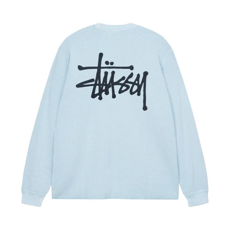 Stussy Basic Stock Long-Sleeve Thermal Light Blue