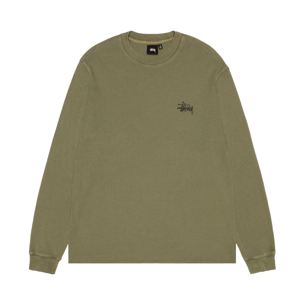 Stussy Basic Stock Long-Sleeve Thermal Olive