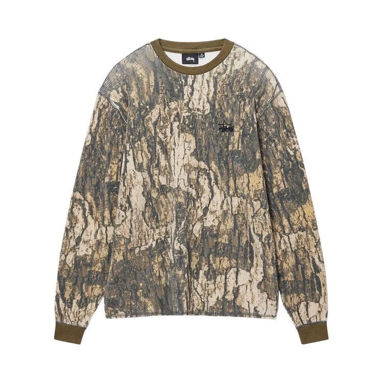 Stussy Basic Stock Long-Sleeve Thermal Relic Camo