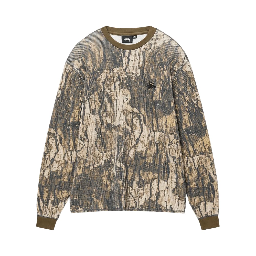 Stussy Basic Stock Long-Sleeve Thermal Relic Camo