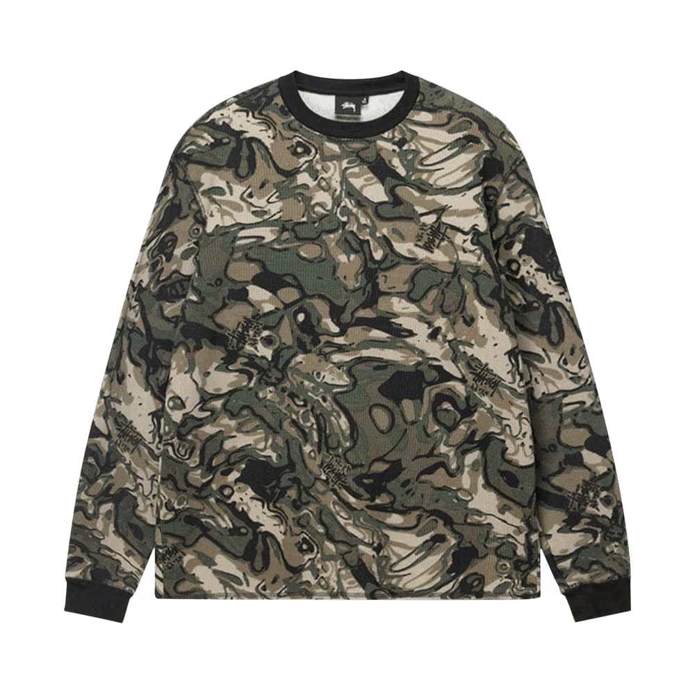 Stussy Basic Stock Long-Sleeve Thermal Veil Camo