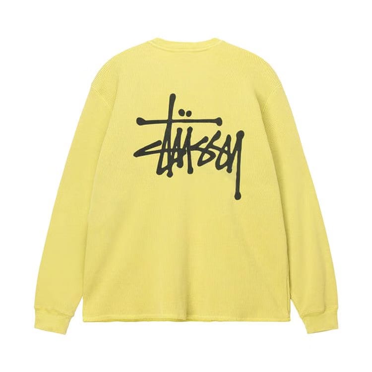Stussy Basic Stock Long-Sleeve Thermal Yellow