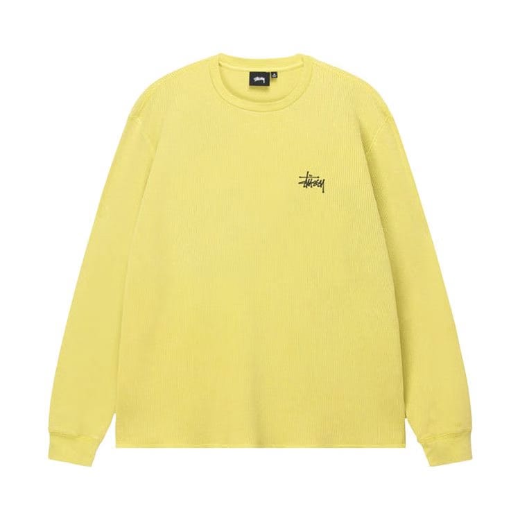 Stussy Basic Stock Long-Sleeve Thermal Yellow