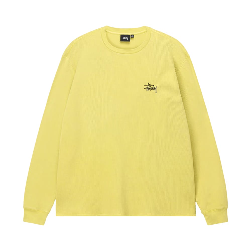 Stussy Basic Stock Long-Sleeve Thermal Yellow