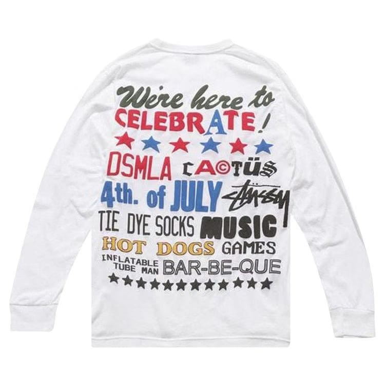 Stussy x Cactus Plant Flea Market Proud To Be Long-Sleeve T-Shirt White