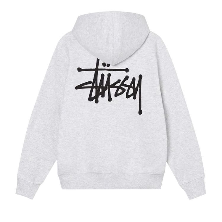 Stussy Basic Zip Hood Ash Heather