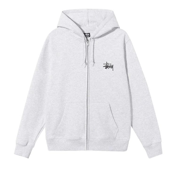 Stussy Basic Zip Hood Ash Heather