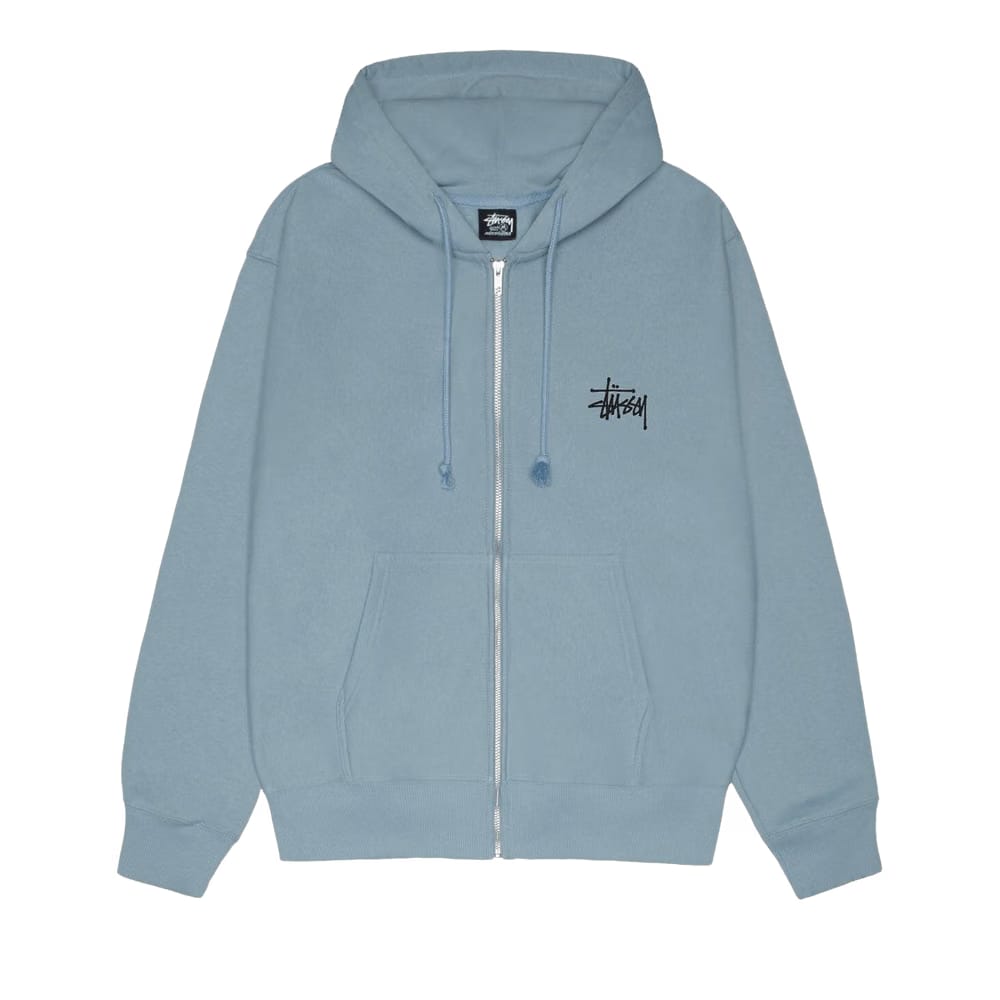 Stussy Basic Zip Hoodie Slate