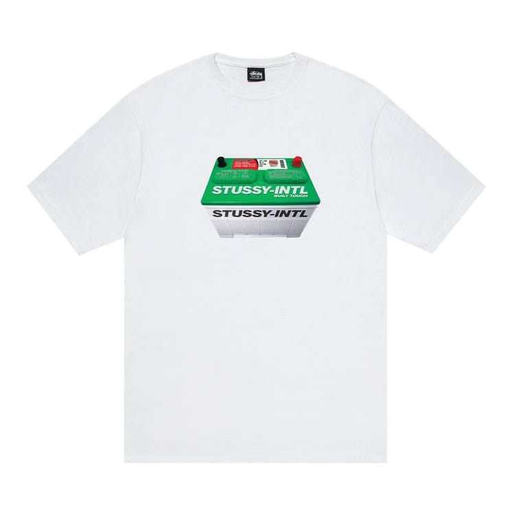 Stussy Battery T-Shirt White