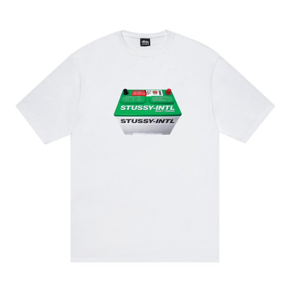 Stussy Battery T-Shirt White