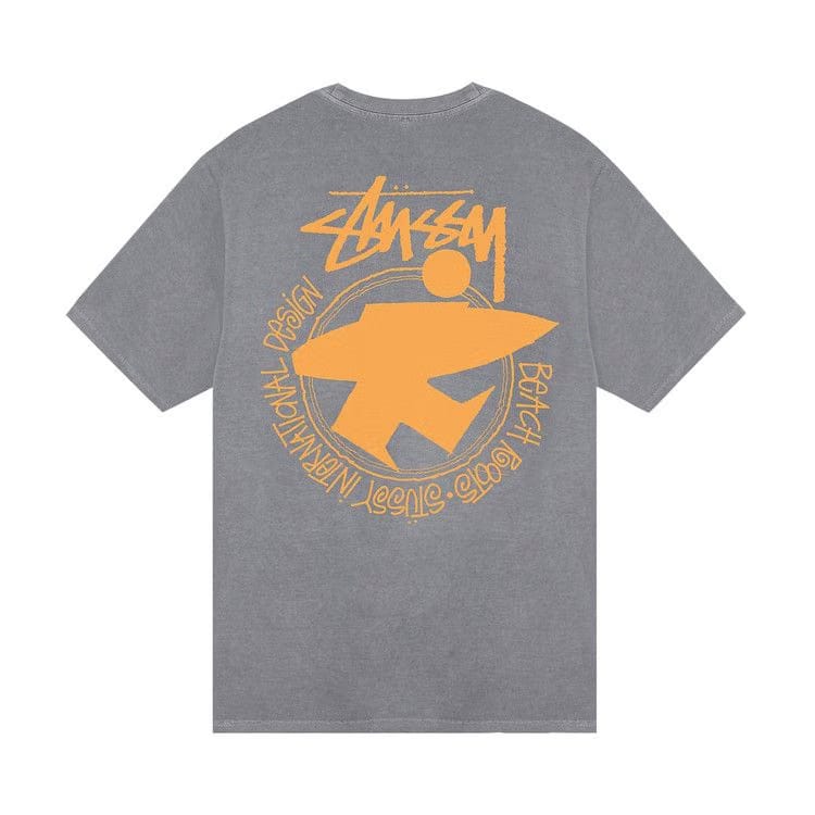 Stussy Beach Roots Pigment Dyed T-Shirt Grey