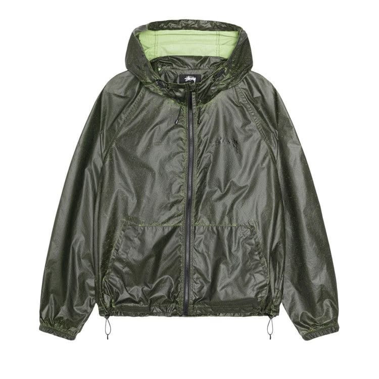 Stussy Beach Shell Cracked Ripstop Lime