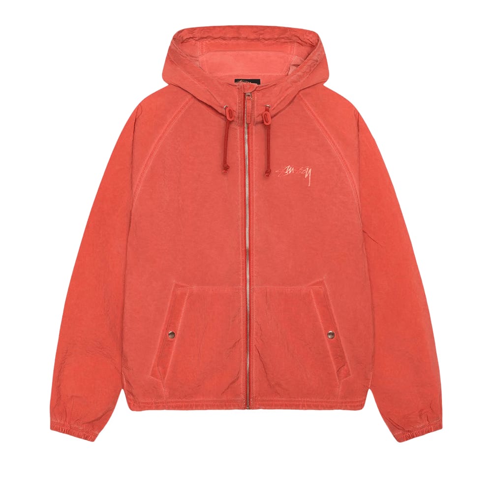 Stussy Beach Shell Garment Dyed Red