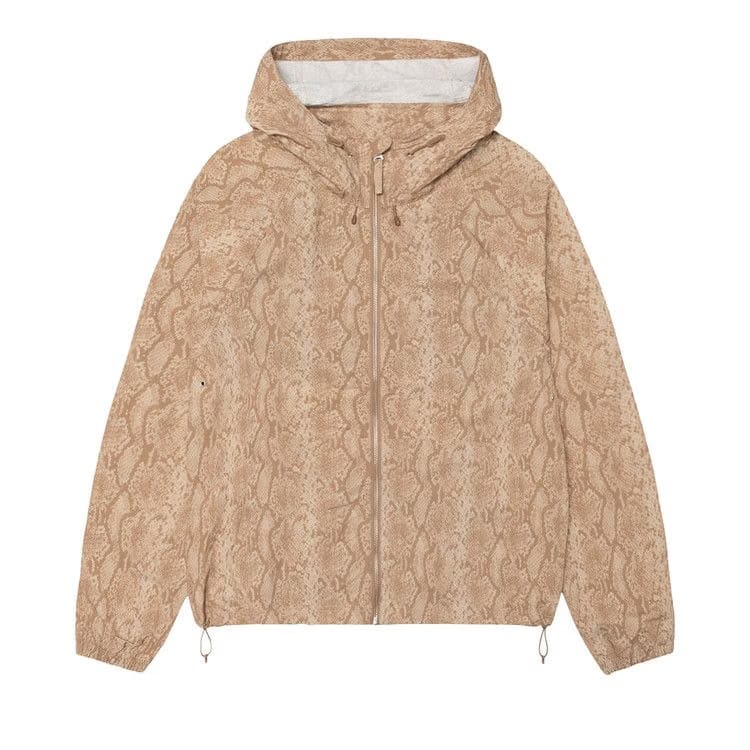 Stussy Beach Shell Snake Print Nylon Khaki