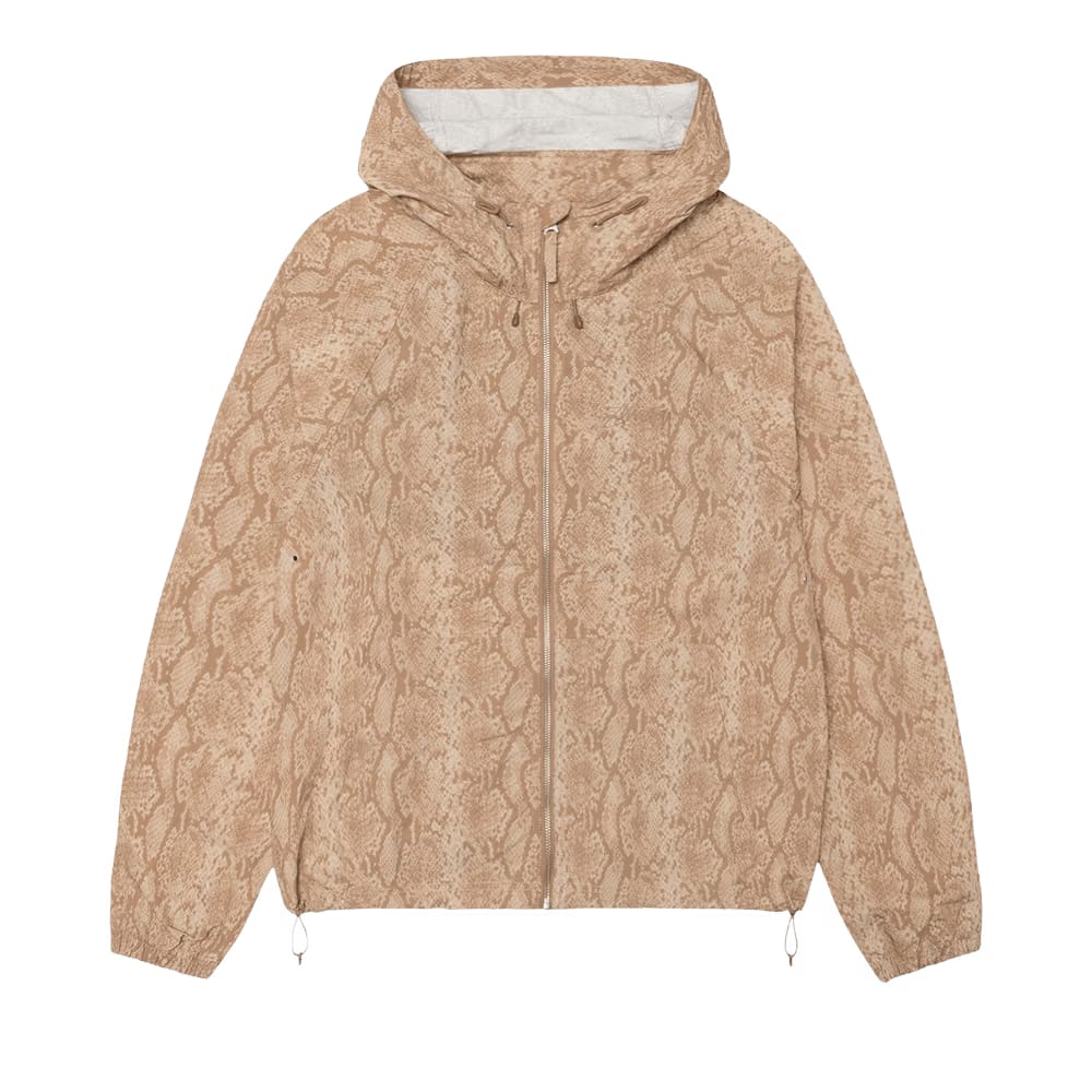 Stussy Beach Shell Snake Print Nylon Khaki