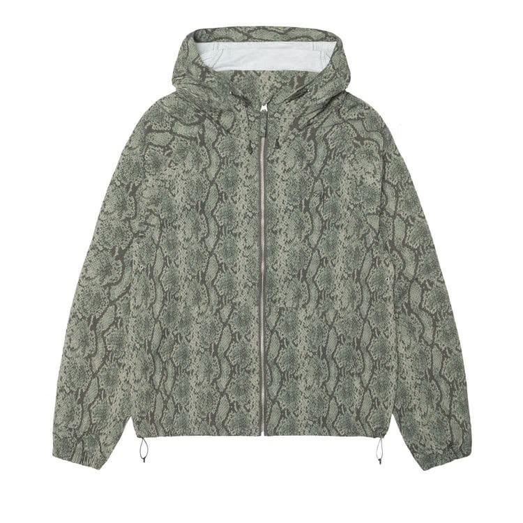 Stussy Beach Shell Snake Print Nylon Olive