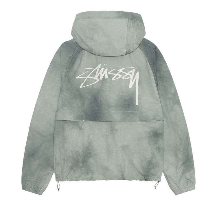 Stussy Beach Shell Wave Dye Zip Hoodie Sage
