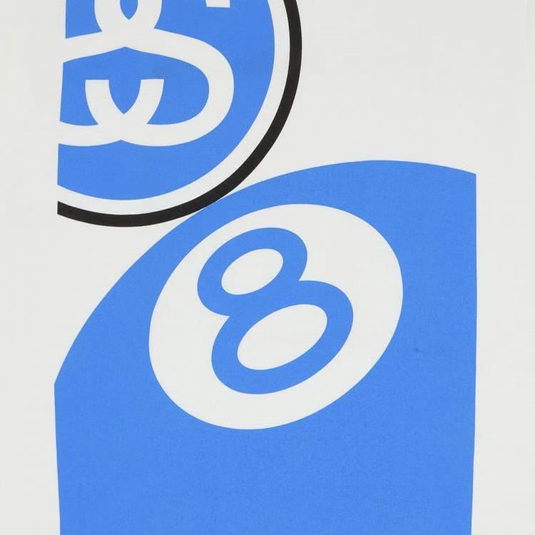 Stussy Big 8 Ball Link T-Shirt White