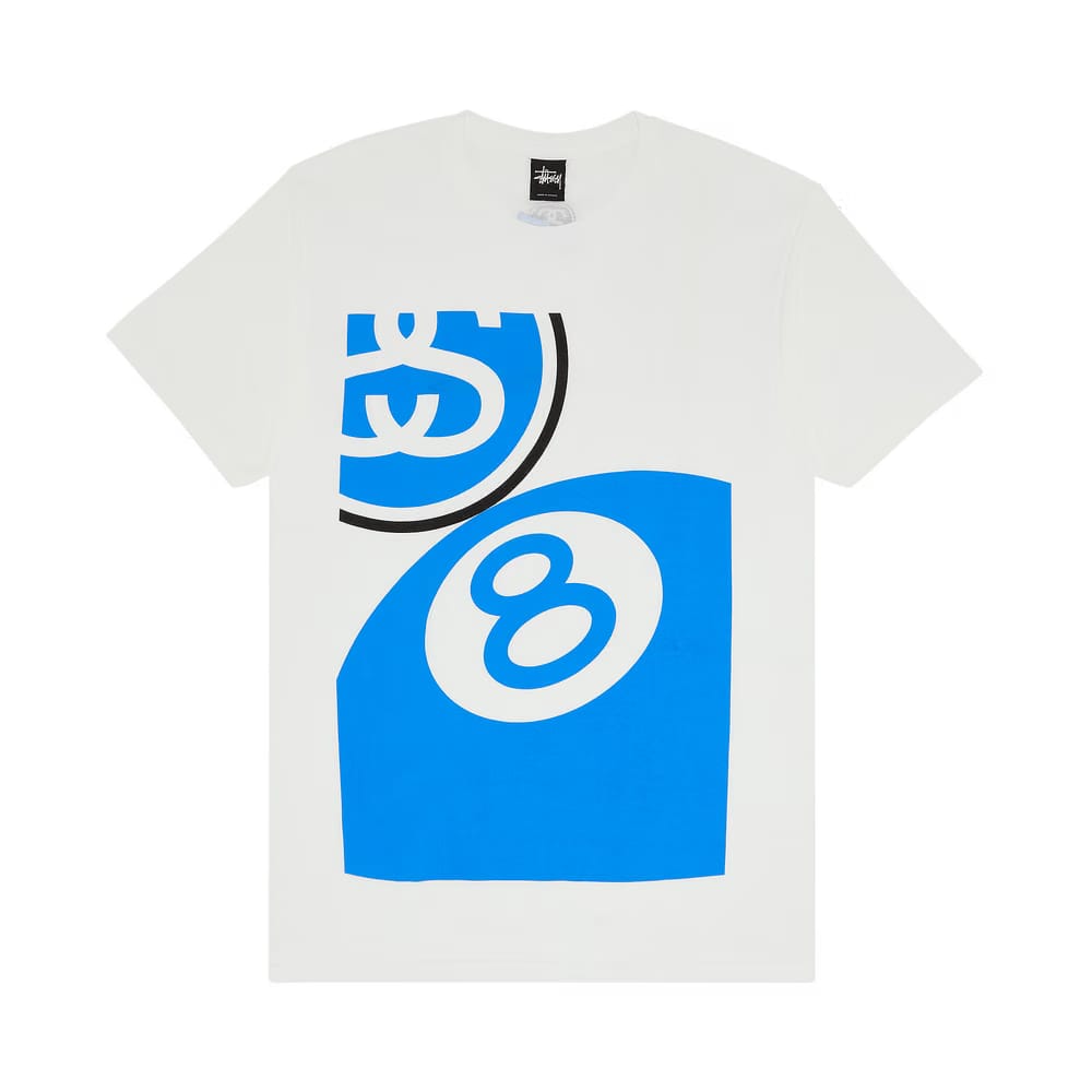 Stussy Big 8 Ball Link T-Shirt White
