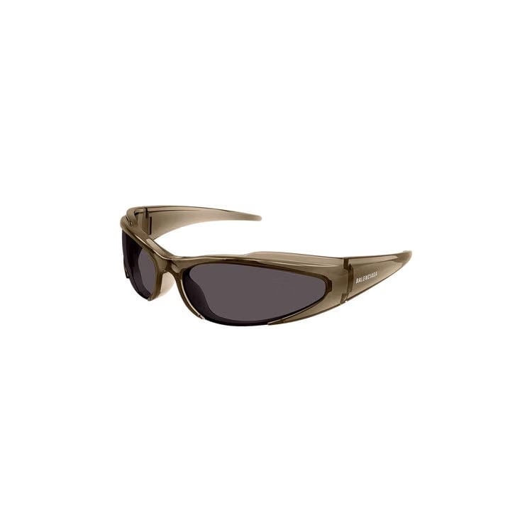 Balenciaga Shield Sunglasses Brown/Grey