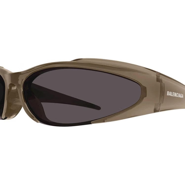 Balenciaga Shield Sunglasses Brown/Grey
