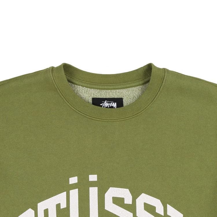Stussy Big Crackle Sport Crewneck Green
