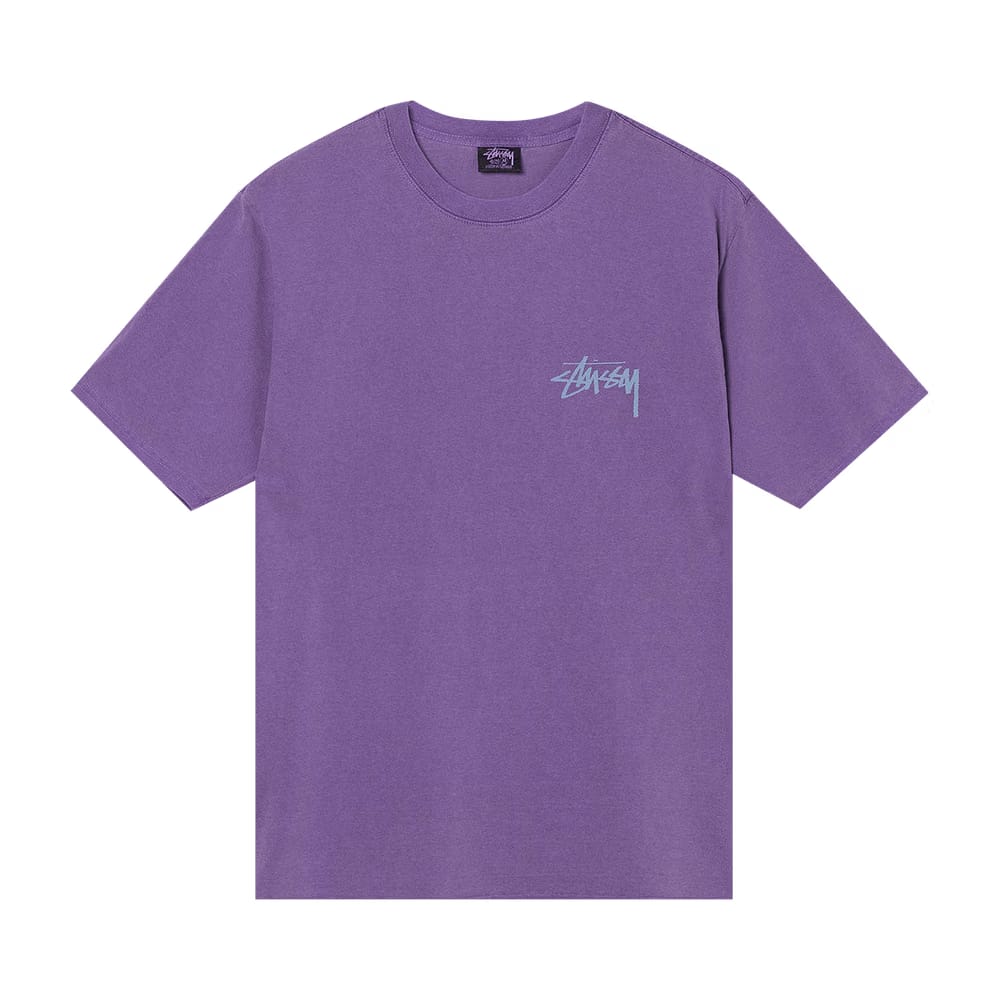 Stussy Big League Pigment Dyed T-Shirt Purple