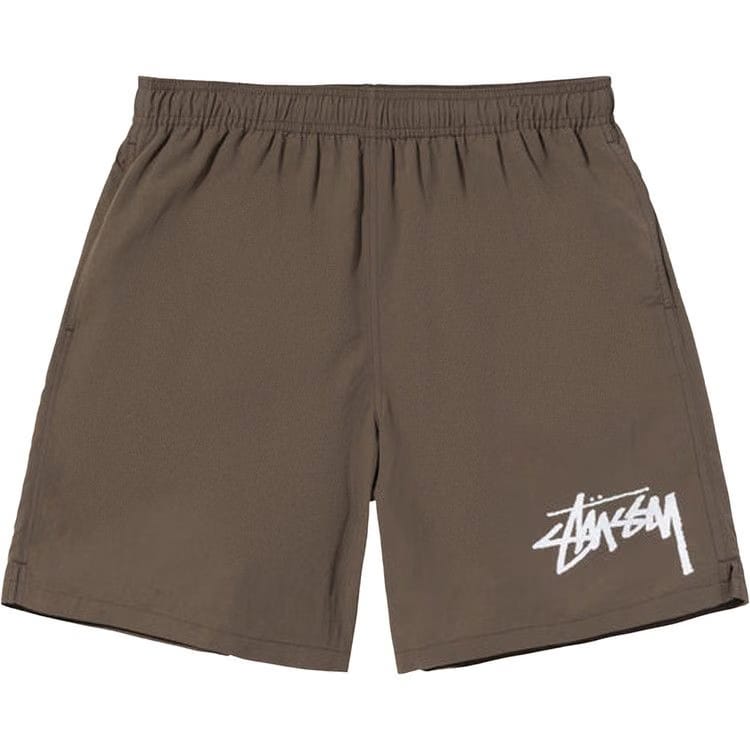 Stussy Big Stock Water Shorts Brown