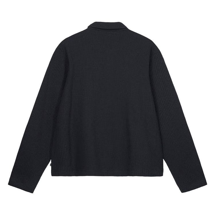 Stussy Big Thermal Zip Shirt Black