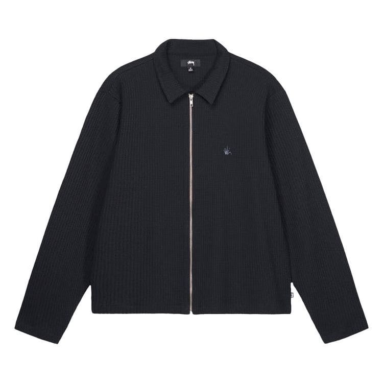 Stussy Big Thermal Zip Shirt Black